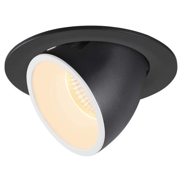 Numinos® gimble l, encastré de plafond intérieur, 40°, noir/blanc, led, 25,4w, 3000k