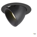 Numinos® gimble xl, encastré de plafond intérieur, 40°, noir, led, 37,4w, 4000k