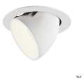 Numinos® gimble xl, encastré de plafond intérieur, 20°, blanc, led, 37,4w, 4000k