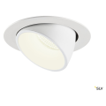 Numinos® gimble xl, encastré de plafond intérieur, 20°, blanc, led, 37,4w, 4000k