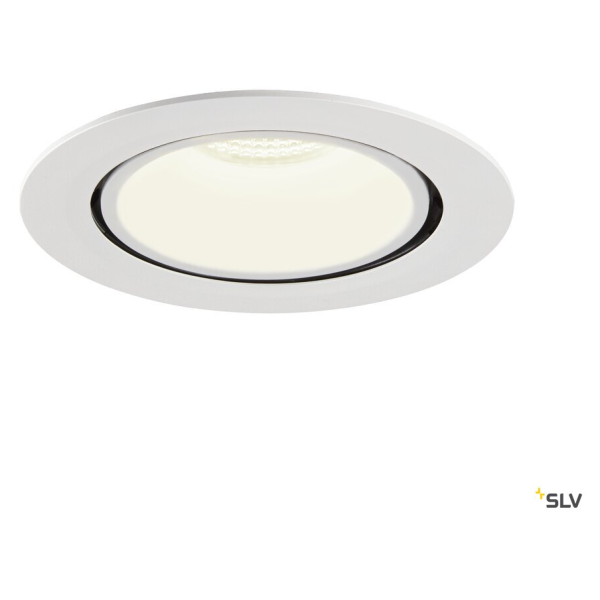 Numinos® gimble xl, encastré de plafond intérieur, 20°, blanc, led, 37,4w, 4000k