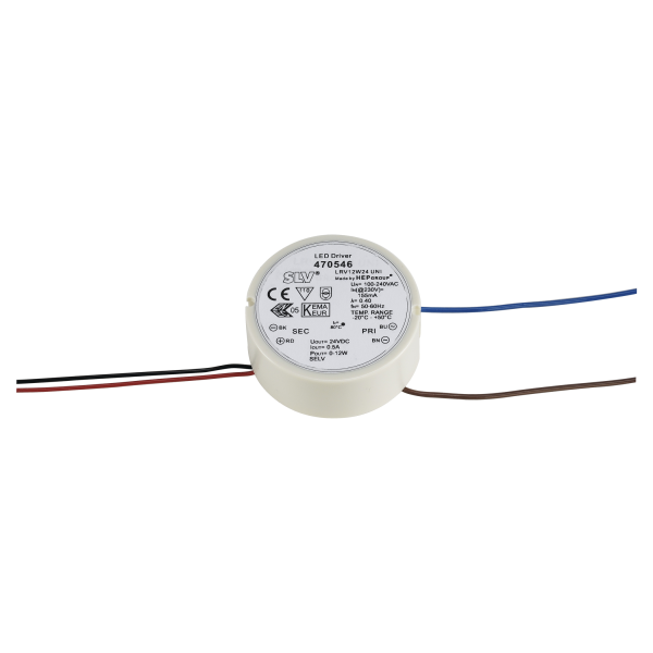 ALIMENTATION LED, 12W, 24V, POUR BOITE D´INSTALLATION