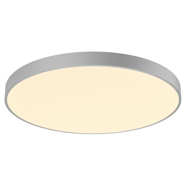 Medo 90 corona, plafonnier intérieur, rond, gris argent, led, 78w, 3000k/4000k, variable dali