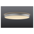 Medo 90 corona, plafonnier intérieur, rond, gris argent, led, 78w, 3000k/4000k, variable dali