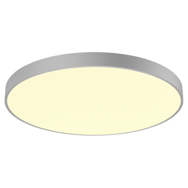 Medo 90 corona, plafonnier intérieur, rond, gris argent, led, 78w, 3000k/4000k, variable dali