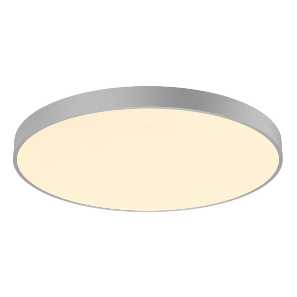 Medo 90 corona, plafonnier intérieur, rond, gris argent, led, 78w, 3000k/4000k, variable dali