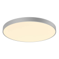 Medo 90 corona, plafonnier intérieur, rond, gris argent, led, 78w, 3000k/4000k, variable dali