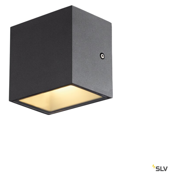 Sitra cube, applique extérieure, anthracite, led, 10w, 3000k, ip44