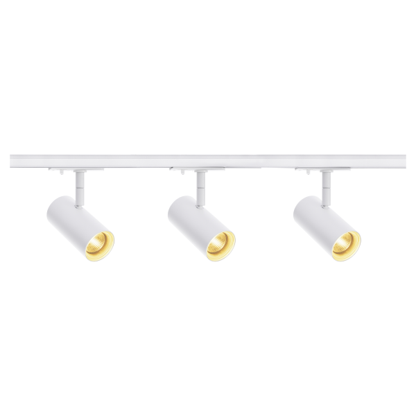 Noblo spot, kit rail 1 allumage, intérieur, blanc, led, 22,5w, 2700k, 2 rails de 1m, 3 spots, 1 connecteur et 2 embouts inclus