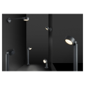 Eskina d, spot sur tige extérieur, anthracite, led, 14,5w, 3000k/4000k, ip65