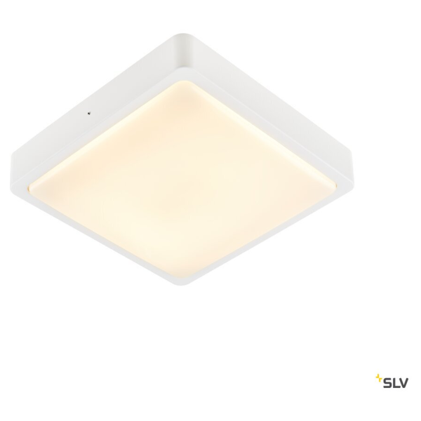 Ainos, applique et plafonnier extérieur, carré, blanc, led, 17w, 3000k/4000k, ip65