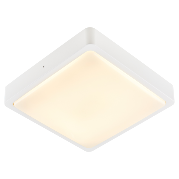 Ainos, applique et plafonnier extérieur, carré, blanc, led, 17w, 3000k/4000k, ip65