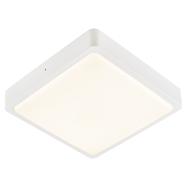 Ainos, applique et plafonnier extérieur, carré, blanc, led, 17w, 3000k/4000k, ip65