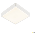 Ainos, applique et plafonnier extérieur, carré, blanc, led, 17w, 3000k/4000k, ip65