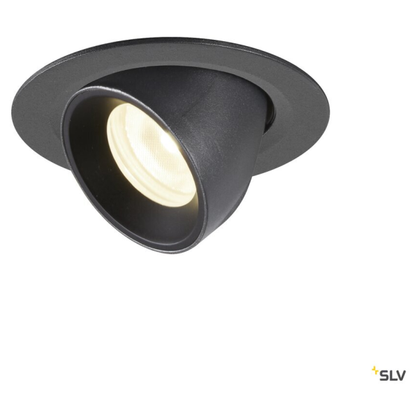 Numinos® gimble xs, encastré de plafond intérieur, 40°, noir, led, 7w, 4000k