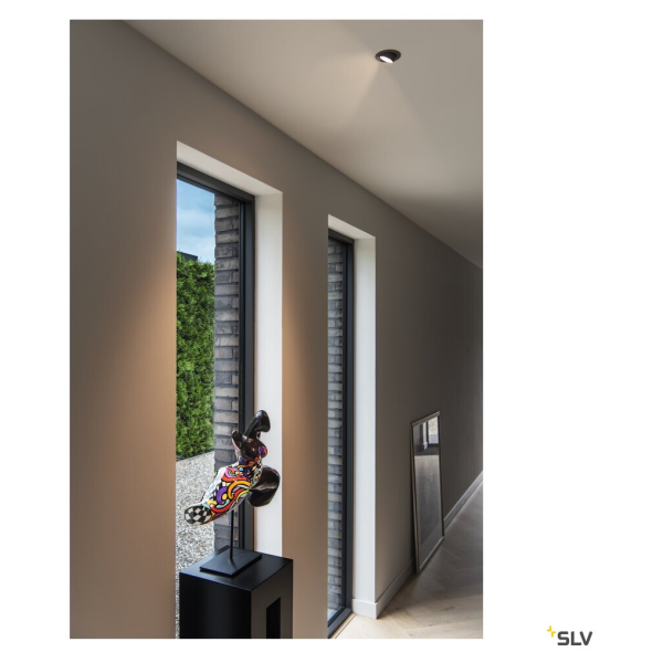 Numinos® gimble xs, encastré de plafond intérieur, 40°, noir, led, 7w, 4000k