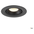 Numinos® gimble xs, encastré de plafond intérieur, 40°, noir, led, 7w, 4000k