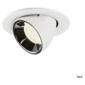 Numinos® gimble s, encastré de plafond intérieur, 20°, blanc/chrome, led, 8,6w, 4000k