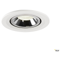 Numinos® gimble s, encastré de plafond intérieur, 20°, blanc/chrome, led, 8,6w, 4000k