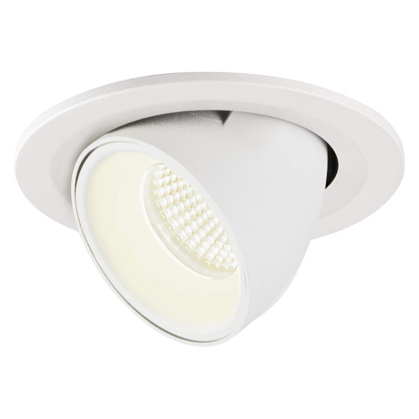 Numinos® gimble s, encastré de plafond intérieur, 55°, blanc, led, 8,6w, 4000k