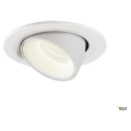 Numinos® gimble s, encastré de plafond intérieur, 55°, blanc, led, 8,6w, 4000k