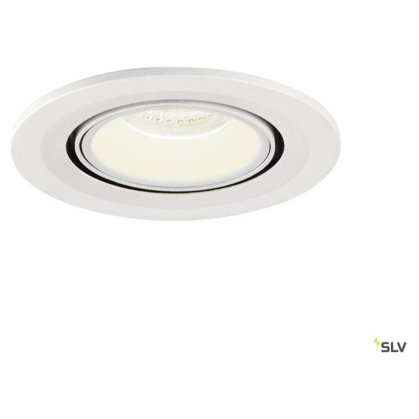 Numinos® gimble s, encastré de plafond intérieur, 55°, blanc, led, 8,6w, 4000k