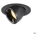 Numinos® gimble m, encastré de plafond intérieur, 40°, noir/chrome, led, 17,5w, 3000k