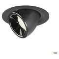 Numinos® gimble m, encastré de plafond intérieur, 20°, noir/chrome, led, 17,5w, 4000k