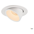 Numinos® gimble l, encastré de plafond intérieur, 40°, blanc, led, 25,4w, 2700k