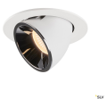 Numinos® gimble l, encastré de plafond intérieur, 40°, blanc/chrome, led, 25,4w, 2700k