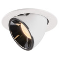 Numinos® gimble l, encastré de plafond intérieur, 40°, blanc/chrome, led, 25,4w, 2700k