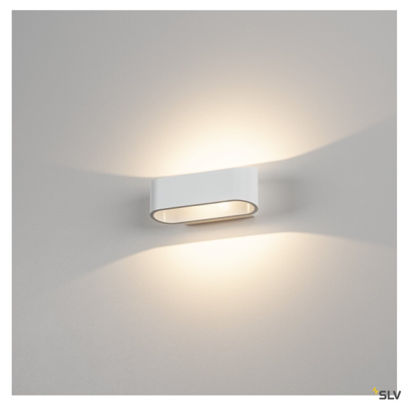 Asso led applique, ovale, blanche, 5w led, 3000k