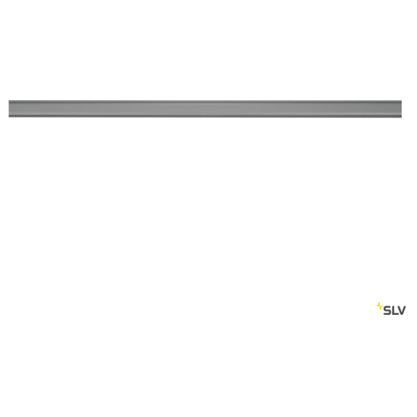 SLV by Declic S-TRACK, rail 3 allumages en saillie, gris argent, 2m