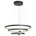 One triple, suspension intérieure, noir, led, 65w, 3000k/4000k, variable dali