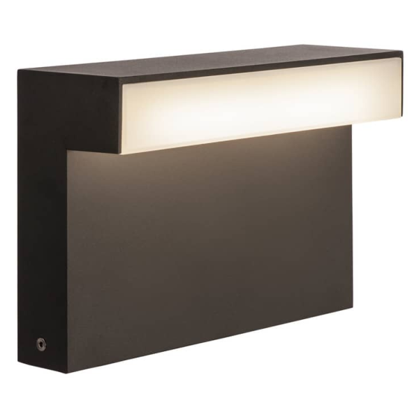 L-line out 30, borne extérieure, anthracite, led, 11,5w, 3000/4000k, interrupteur cct, ip65