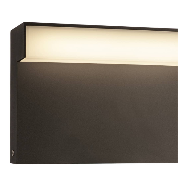 L-line out 30, borne extérieure, anthracite, led, 11,5w, 3000/4000k, interrupteur cct, ip65