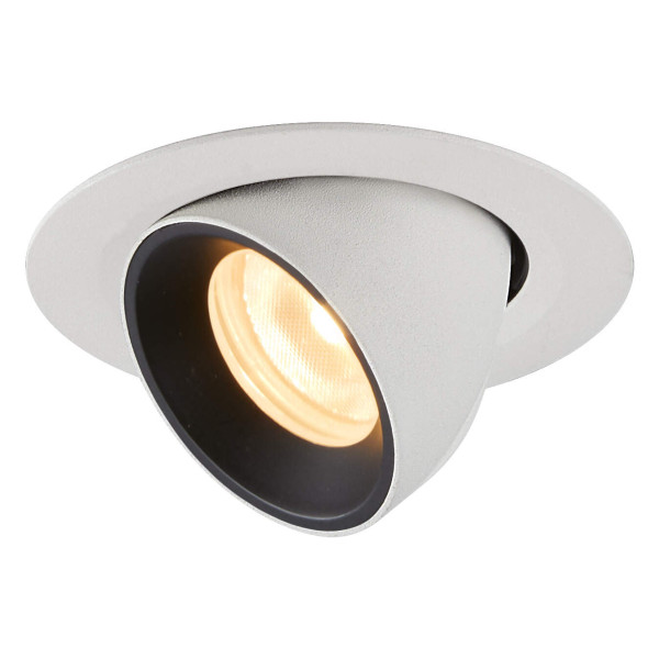 Numinos® gimble xs, encastré de plafond intérieur, 40°, blanc/noir, led, 7w, 3000k