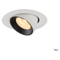 Numinos® gimble xs, encastré de plafond intérieur, 40°, blanc/noir, led, 7w, 3000k