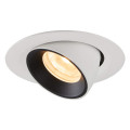 Numinos® gimble xs, encastré de plafond intérieur, 40°, blanc/noir, led, 7w, 3000k