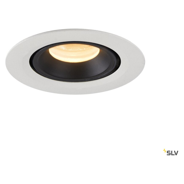 Numinos® gimble xs, encastré de plafond intérieur, 40°, blanc/noir, led, 7w, 3000k