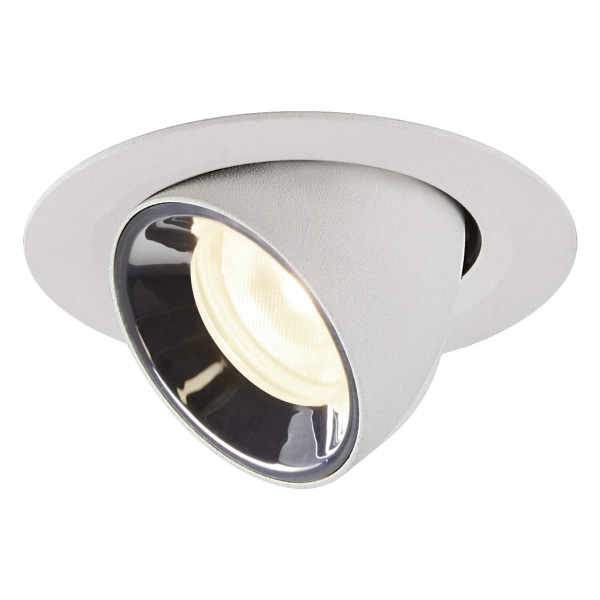 Numinos® gimble xs, encastré de plafond intérieur, 20°, blanc/chrome, led, 7w, 4000k