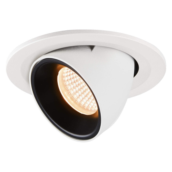 Numinos® gimble s, encastré de plafond intérieur, 20°, blanc/noir, led, 8,6w, 2700k