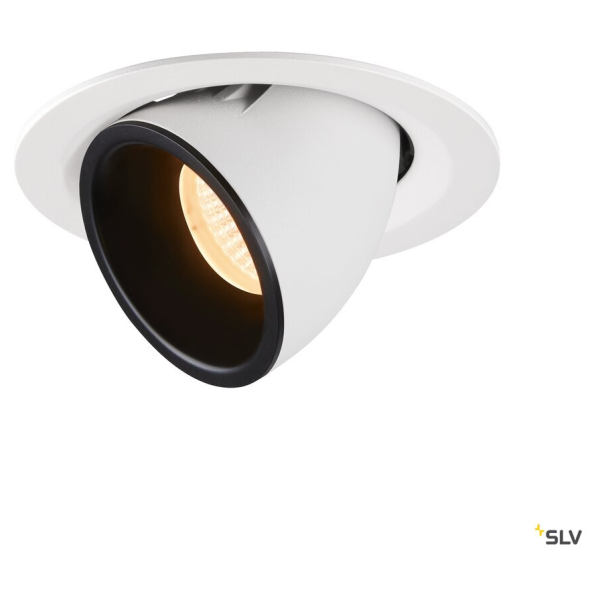 Numinos® gimble m, encastré de plafond intérieur, 20°, blanc/noir, led, 17,5w, 2700k