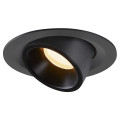 Numinos® gimble m, encastré de plafond intérieur, 20°, noir, led, 17,5w, 3000k