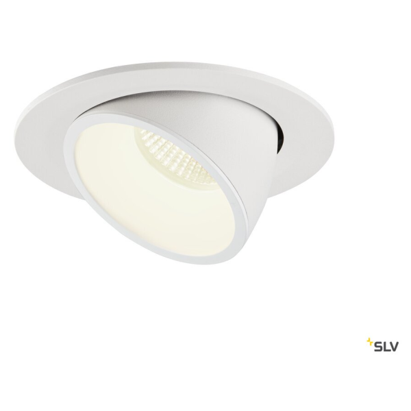 Numinos® gimble l, encastré de plafond intérieur, 20°, blanc, led, 25,4w, 4000k