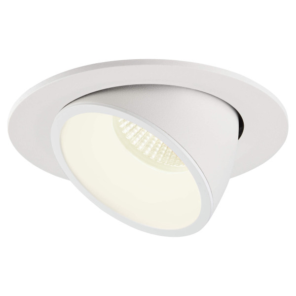 Numinos® gimble l, encastré de plafond intérieur, 20°, blanc, led, 25,4w, 4000k