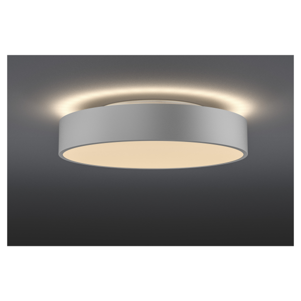 Medo 40 corona, applique et plafonnier intérieur, rond, gris argent, led, 30w, 3000k/4000k, variable dali