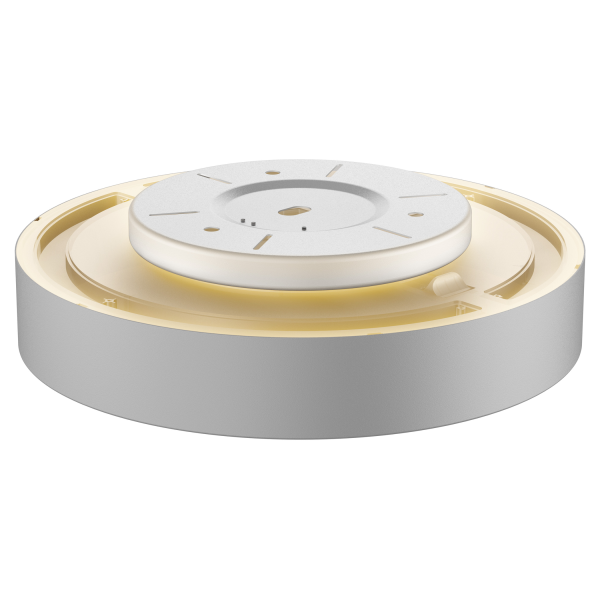 Medo 40 corona, applique et plafonnier intérieur, rond, gris argent, led, 30w, 3000k/4000k, variable dali