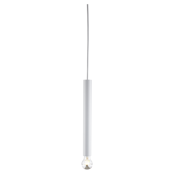 Fitu, suspension intérieure, hauteur 40 cm, blanc, e27, 60w max, câble nu sans patère de 5m