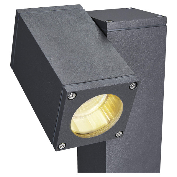 Theo pathlight, borne extérieure, simple, anthracite, gu10, 7w max, ip44